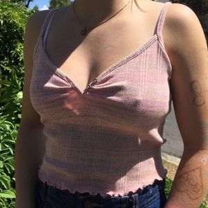 Cute pink tank top